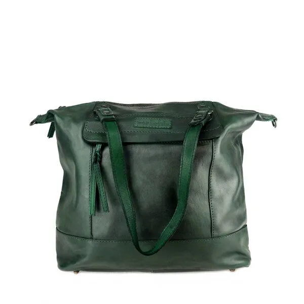 manbefair manbefair Shopper May Leder grün – Produktbild 2 von 4