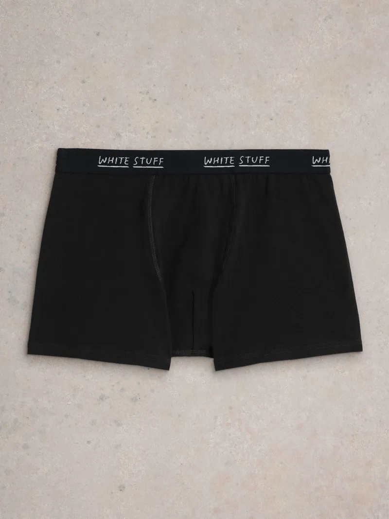 White Stuff Boxershorts Hove Print & Uni - S, Natur, – Produktbild 3 von 3