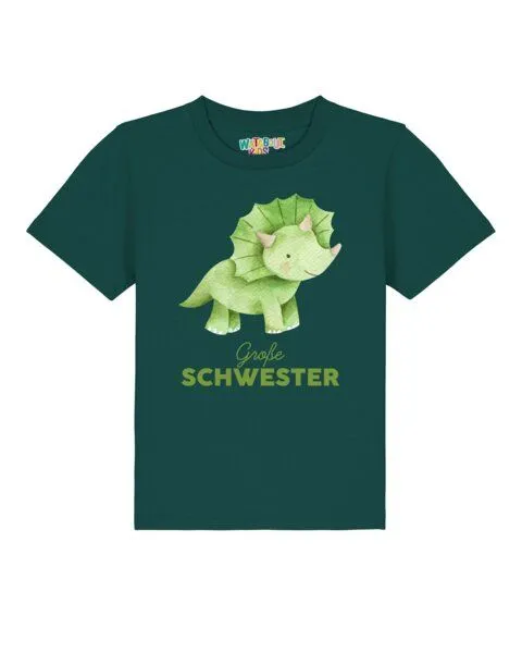 watabout.kids watabout.kids T-Shirt Kinder Dinosaurier 01 Große Schwester, Glazed green, – Produktbild 1 von 2
