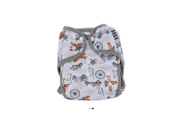 Hypf Hypf Stoffwindel Windelhose Überhose 4-16 kg Druckknöpfe, Fahrzeuge, – Produktbild 2 von 4