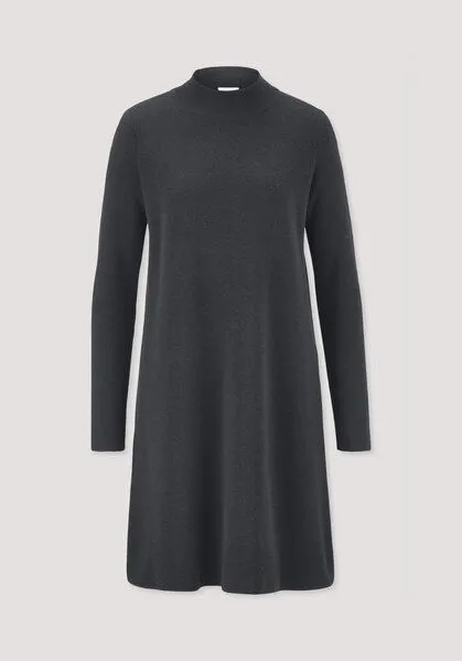 hessnatur hessnatur Strick Kleid Relaxed aus TENCEL Lyocell mit Bio-Baumwolle, Schwarz, – Produktbild 4 von 4
