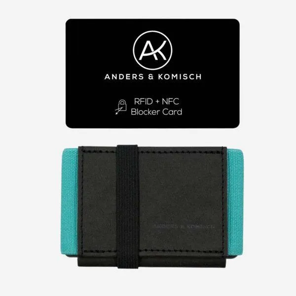 ANDERS & KOMISCH ANDERS & KOMISCH Kleiner Geldbeutel mit RFID & NFC Schutz - MINI CLASSIC Bundle, Black, – Produktbild 1 von 4