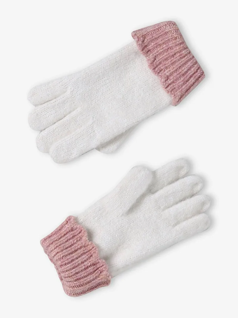 Vertbaudet Set aus Mütze, Wollweiß, – Produktbild 3 von 4