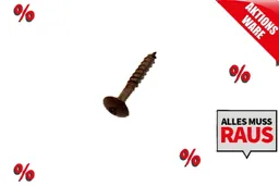 woodstore24 *Abverkauf* Schraube für Fassadenverkleidung, Edelstahl AISI 304, Torx Kopf farbig,  4,2 mm (D) x 35 mm (L), VE 100 St. (passend Serie WE35/60), reicht für 6 m² - Farbe IPE – Produktbild 1 von 1