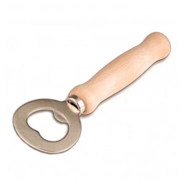 Mitienda Shop Mitienda Shop Flaschenöffner aus Holz Griff rund 13,5 cm – Produktbild 1 von 2