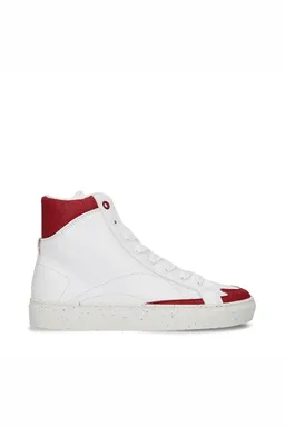 NAE NAE Herren vegan Sneaker London Veganes Öko-Leder Weiß/Rot – Produktbild 1 von 1