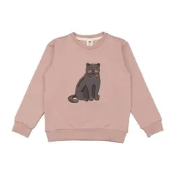 Walkiddy Walkiddy Kinder Sweatshirt GOTS zertifiziert, rosa, Katzen-Print „Various Cats“, Bio-Baumwolle, weich – Produktbild 1 von 1