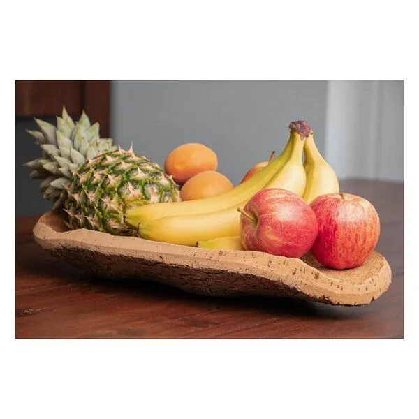 Kork-Deko Kork-Deko Naturkork Obstschale handgefertigt | Fair & Nachhaltig | 30x20cm | Veganes Wohnaccessoire – Produktbild 5 von 7