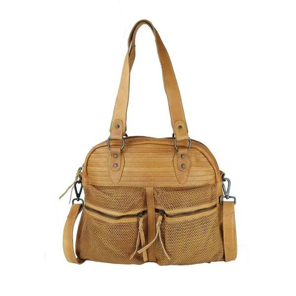 manbefair manbefair Shopper Henrietta Leder, Cognac, – Produktbild 4 von 4