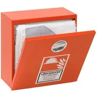 WERO WERO Wandbehälter für Löschdecken, leer, aus Stahlblech, 30 x 30 x 12,5 cm – Produktbild 1 von 1