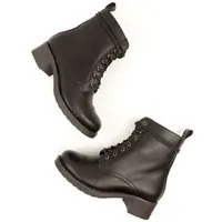 Will's Vegan Shop Will's Vegan Shop Flieger-Stiefel 2 Dunkelbraun Damen – Produktbild 1 von 1