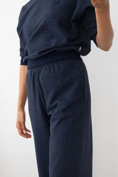 TWOTHIRDS TWOTHIRDS Hose mit Nadelstreifen Maipo, Diplomatic navy stripes, – Produktbild 3 von 3