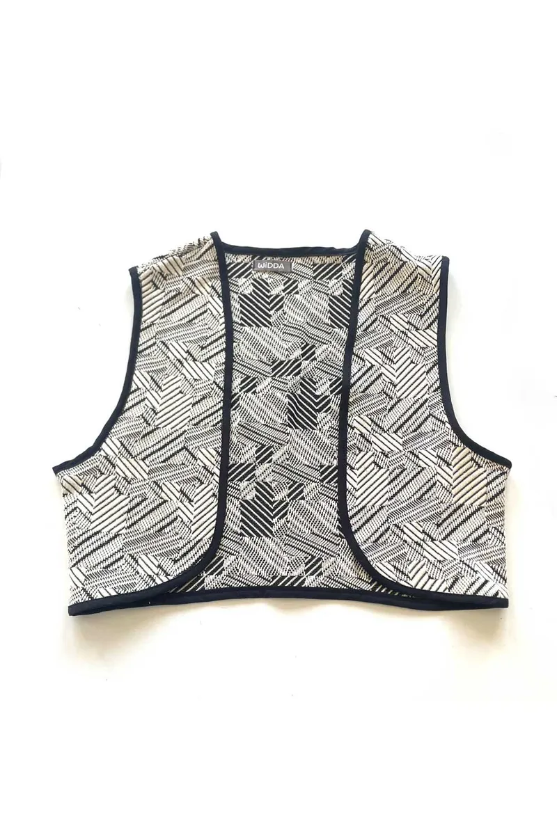 WiDDA WiDDA Damen vegan Vest Mia Natural Black, Schwarz, – Produktbild 1 von 2