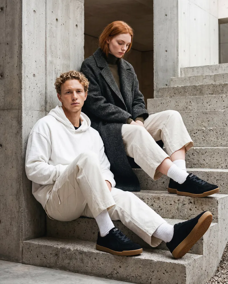 NAE NAE Herren vegan Barfußsneaker Aya Schwarz, Schwarz, – Produktbild 2 von 2