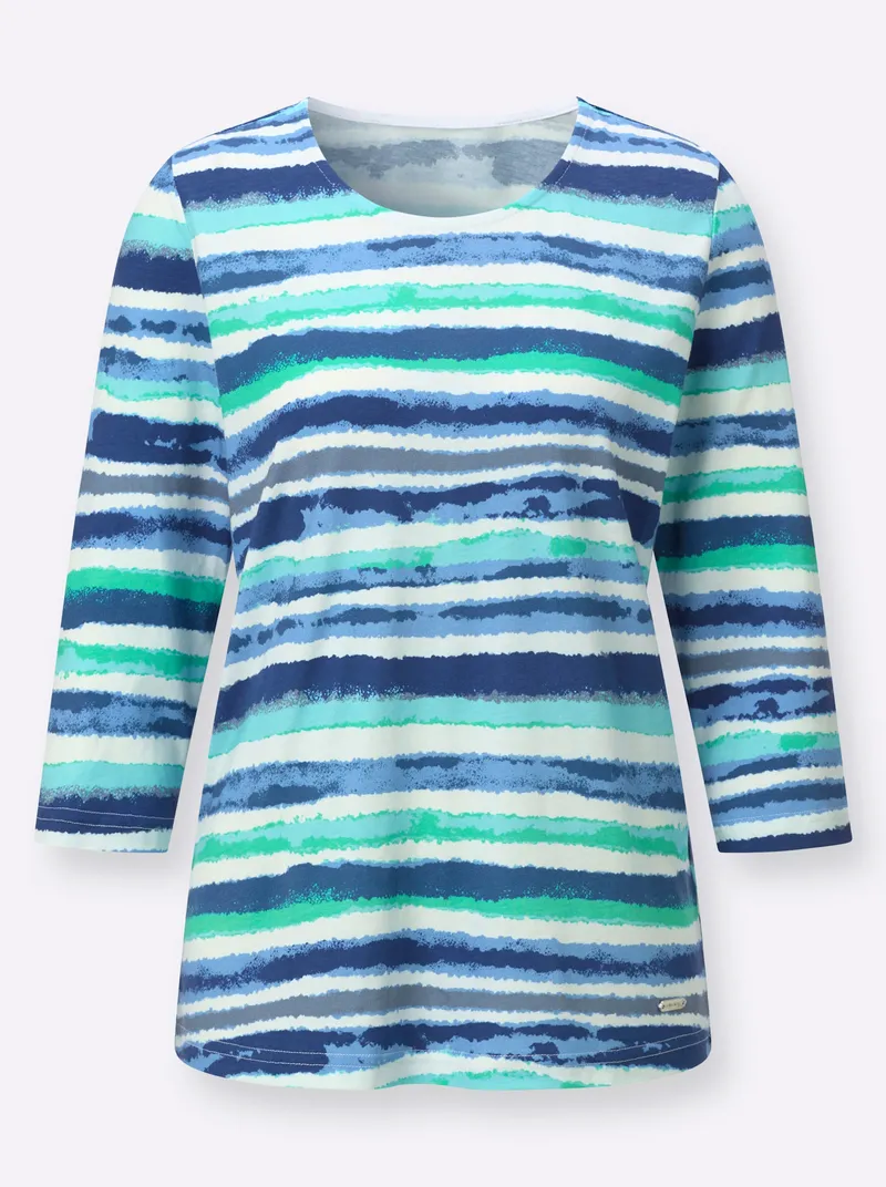 Witt Witt Rundhalsshirt mint-ecru-bedruckt, Mint-ecru-bedruckt, – Produktbild 1 von 2