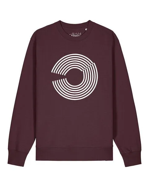 watapparel watapparel Sweatshirt Unisex Abstract 01, Red brown, – Produktbild 1 von 2