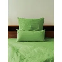 erlich textil erlich textil Fred Kopfkissenbezug aus weicher Bio-Baumwolle, made in Europe, Matcha, – Produktbild 1 von 3
