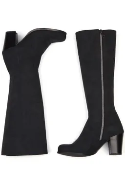 Will's Vegan Store Will's Vegan Store Damen vegan Kniehohe Stiefel Mit Absatz Schwarz – Produktbild 1 von 1