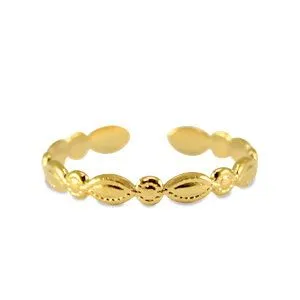 ELEKTROPULLI Größenverstellbarer Ring von Elektropulli, Gold, – Produktbild 6 von 8
