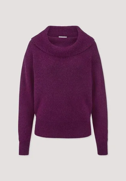 hessnatur hessnatur Pullover Relaxed aus reinem Alpaka, Helles fuchsia, – Produktbild 4 von 4