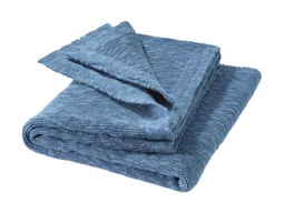 Disana Disana Baby Leinen-Strick-Decke taubenblau ca. 80 x 100cm – Produktbild 1 von 1