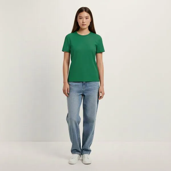 YTWOO YTWOO Regular Damen T-Shirt Light, Kelly green, – Produktbild 1 von 3