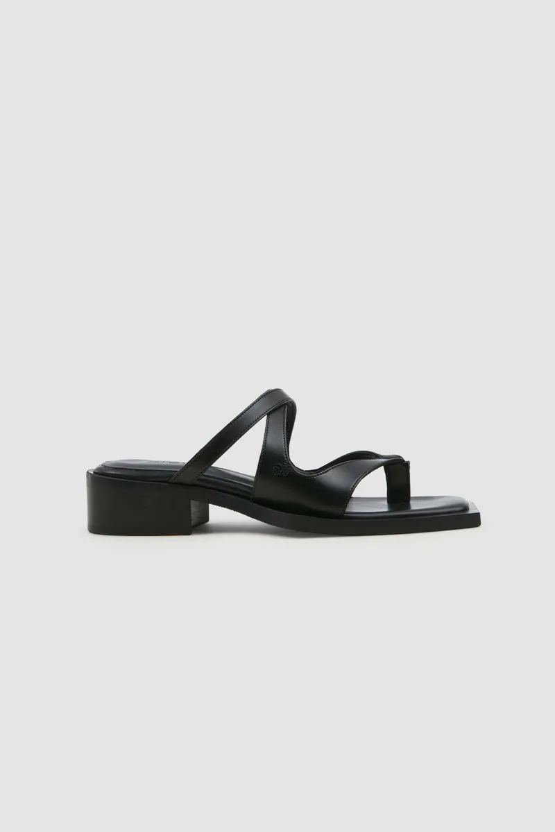 Prev Prev Damen vegan Sandalen Karel Pantolette Schwarz, Schwarz, – Produktbild 2 von 2