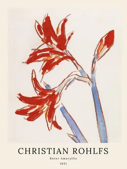 Photocircle Photocircle Poster / Leinwandbild / Kunst - Christian Rohlfs: Roter Amaryllis – Produktbild 1 von 1