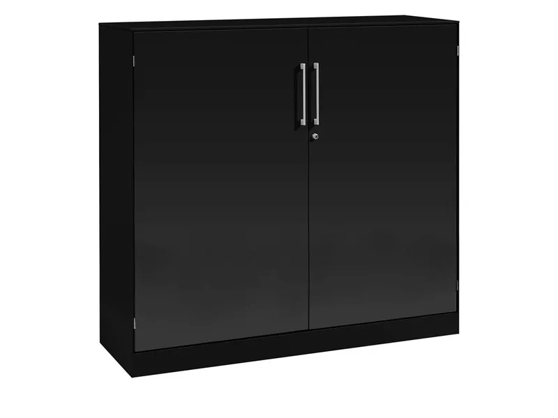 Flügeltürenschrank "CONTACT", Höhe 91,5 cm (BxT) 100 x 43,5, Schwarz, – Produktbild 1 von 1