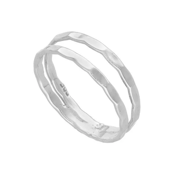 pakilia pakilia Silber Ring doppel Fair-Trade und handmade – Produktbild 2 von 4