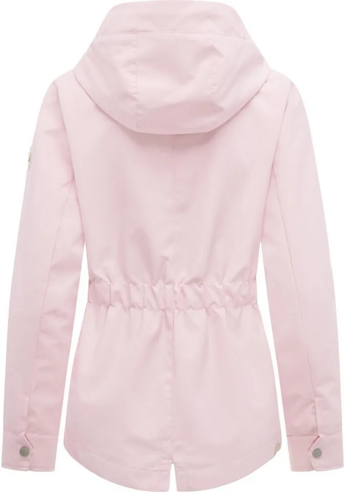 ragwear ragwear Outdoorjacke Monadde Wasserdichte Übergangsjacke mit Kapuze, Rosa, – Produktbild 4 von 5