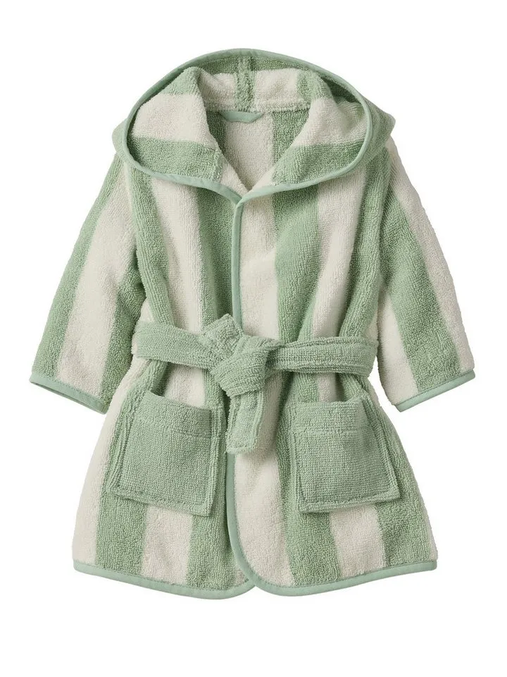 Vertbaudet Vertbaudet Bademantel Baby Bademantel Capsule STRANDKORB, Recycelte Baumwolle, mit Recycling-Baumwolle, Gelb|grün, – Produktbild 1 von 2