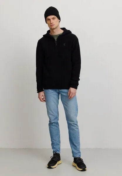 recolution Herren Fleece Hoodie aus Bio-Baumwolle - CAIMITO - recolution, Black (schwarz), – Produktbild 3 von 4