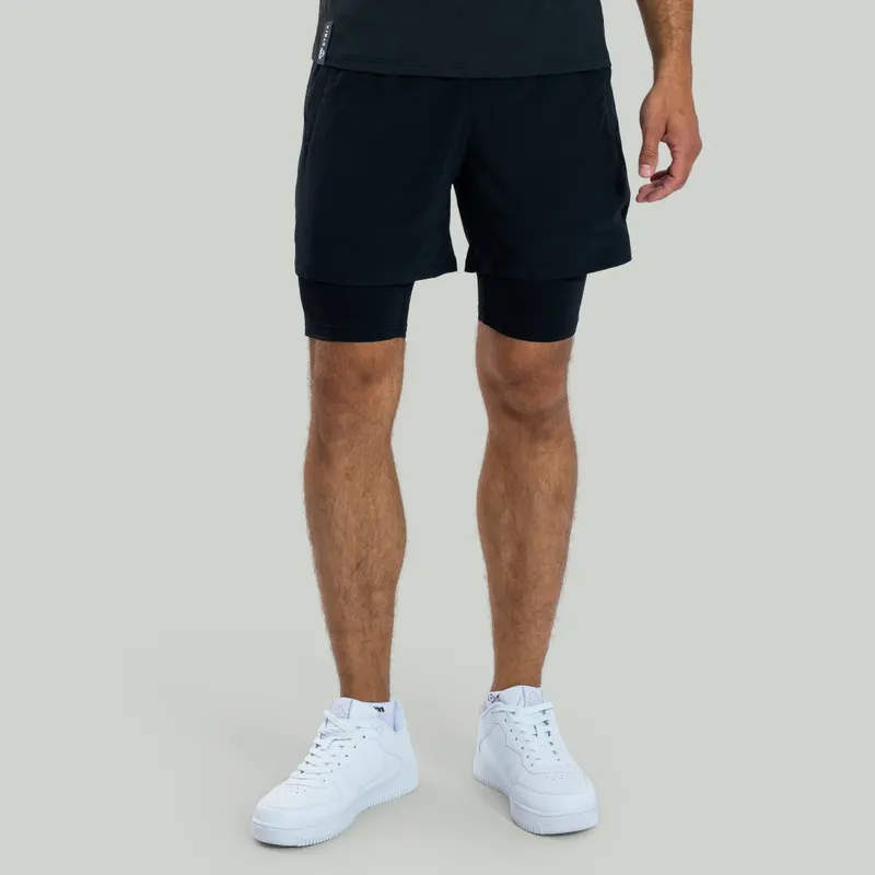GymBeam OG1 STRIX ULTRA 2in1 Shorts in Black XXL – Produktbild 1 von 1