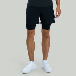 GymBeam OG1 STRIX ULTRA 2in1 Shorts in Black XXL – Produktbild 1 von 1
