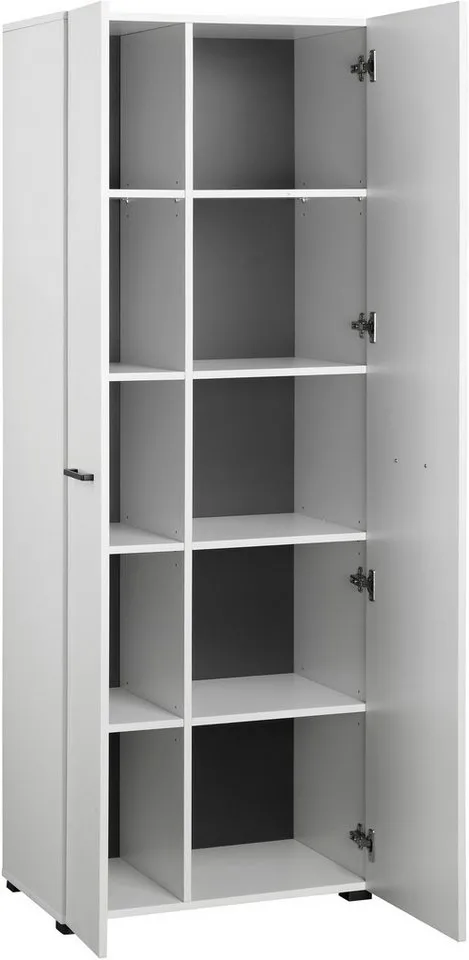 OTTO home Aktenschrank Moid Höhe 174,5 cm, moderner Mehrzweckschrank mit Türen, Weiß, – Produktbild 5 von 5