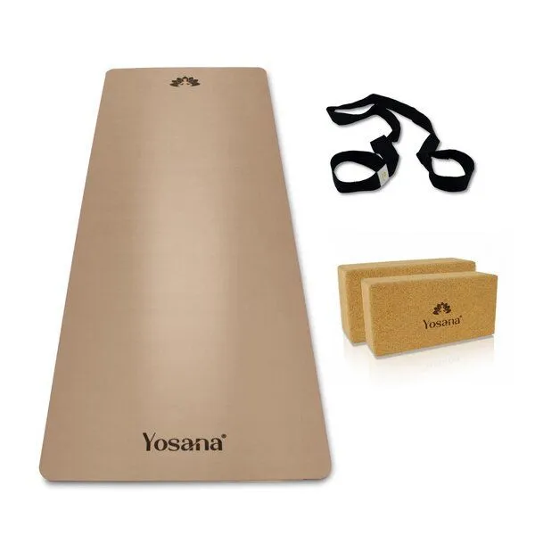 Yosana Yosana Yogamatten Starter Set 4-Teilig, Sandbeige, – Produktbild 1 von 7