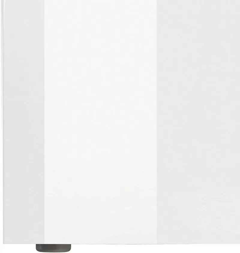 Home affaire Lowboard Magic,Lowboard,TV-Kommode,TV-Möbel,TV-Bank, Hochglanzlackiert, Alugriff, 2 Türen, 2 Schubkästen,B/T/H 240×40×55 cm, Weiß, – Produktbild 5 von 5