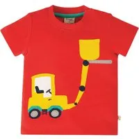 Frugi Frugi Baby und Kinder T-Shirt Truck rot Gr.3 (6-12 Monate) – Produktbild 1 von 1