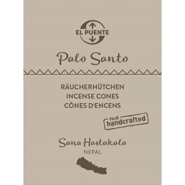 El Puente El Puente Räucherhütchen "Palo Santo" | Fair Trade & Handmade aus Nepal, Mehrfarbig, – Produktbild 1 von 1