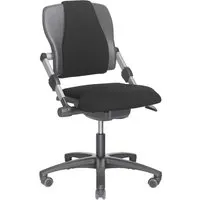 HAG HAG Bürodrehstuhl "H03 340" Gestell sw, FK Kunststoff, Stoff: 100 % RC-Polyester, sw – Produktbild 1 von 1