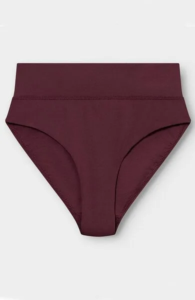 Dedicated DEDICATED Damen Bikinihose „Slite" recycelt, Burgundy, – Produktbild 4 von 4