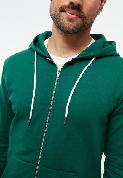 Givn Berlin Givn Berlin Herren Sweatjacke aus Bio-Baumwolle "Winston", Cedar green, – Produktbild 3 von 4
