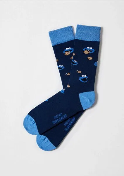 BeSocks BeSocks Bio-Baumwollsocken - Krümelmonster – Produktbild 2 von 3