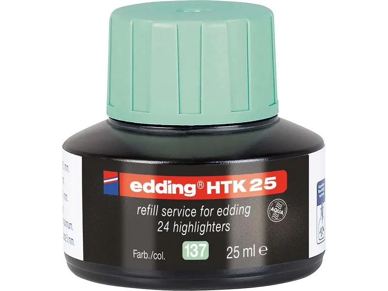 Edding Edding Nachfülltinte "HTK 25" für Textmarker "24 EcoLine", Pastellgrün, – Produktbild 1 von 1