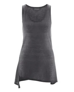 HempAge Hempage Damen vegan Top Asymmetrisch Anthrazit – Produktbild 1 von 1