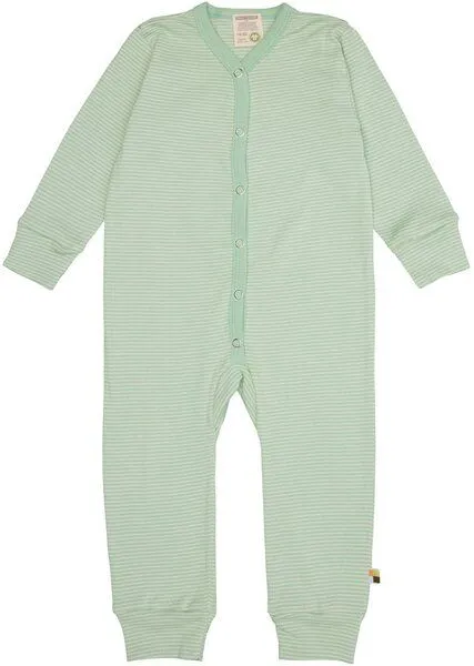 loud + proud loud + proud Baby Overall Pyjama aus Bio Baumwolle und GOTS zertifiziert, Pistacchio/grün, – Produktbild 1 von 4