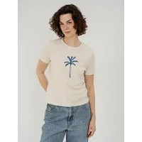 Kultgut Kultgut Artdesign - Biofair- Flauschiges Femin Shirt /Palms – Produktbild 1 von 1