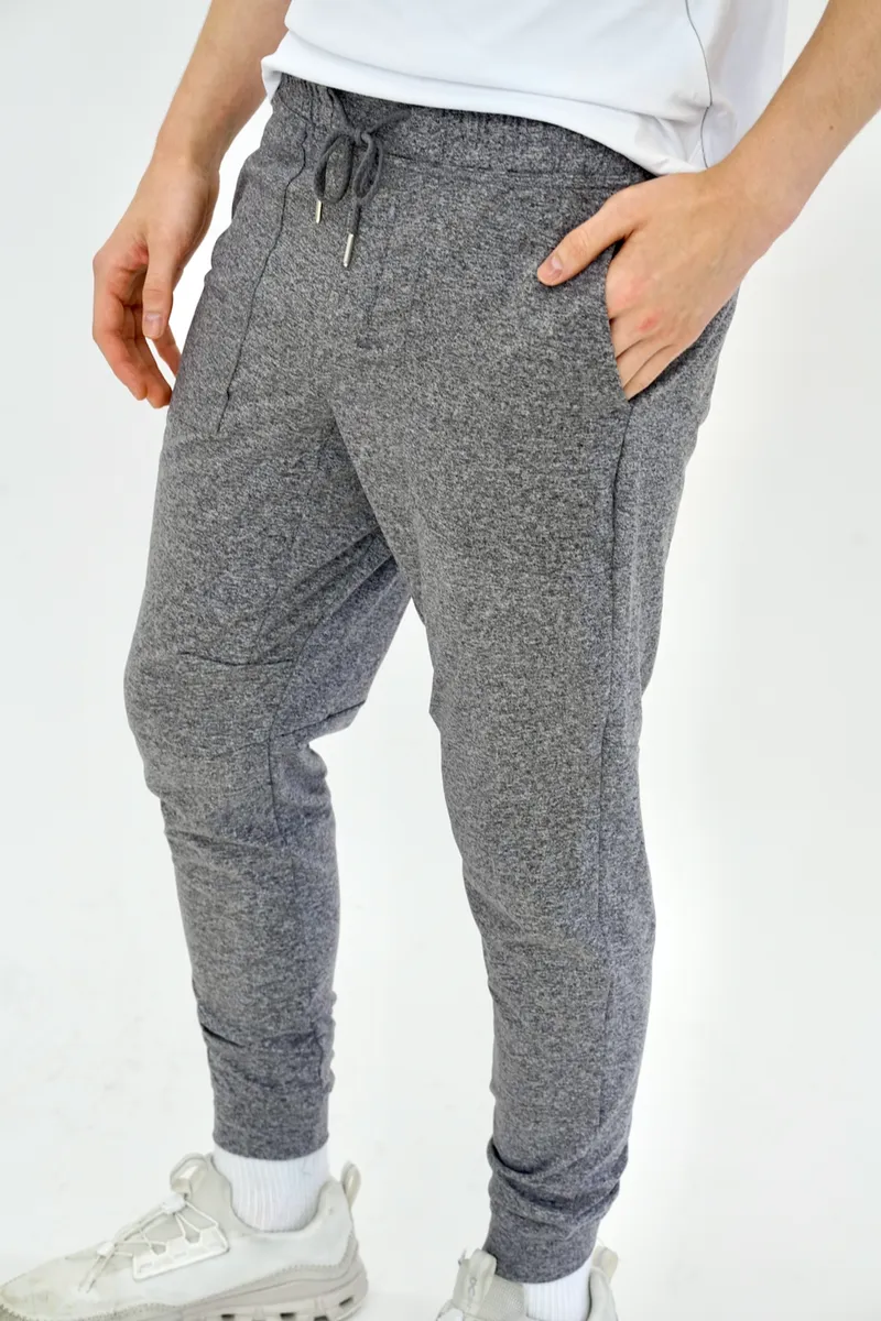 SEAAV SEAAV Herren vegan Sweatpants Poseidon Jogger Shark Heather Grey, Dunkelgrau, – Produktbild 2 von 2