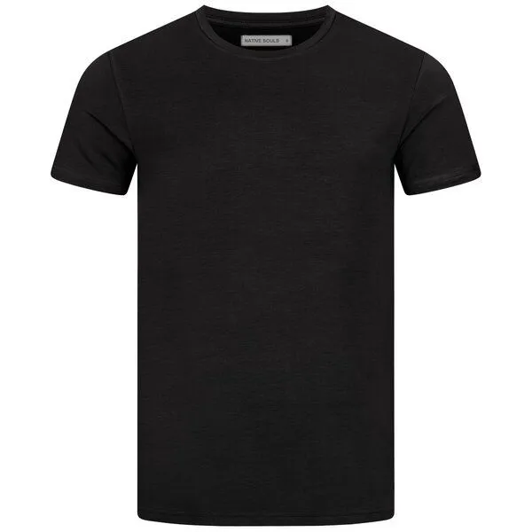 NATIVE SOULS NATIVE SOULS Lyocell Herren T-Shirt, das Shirt aus Holz, Black, – Produktbild 1 von 1